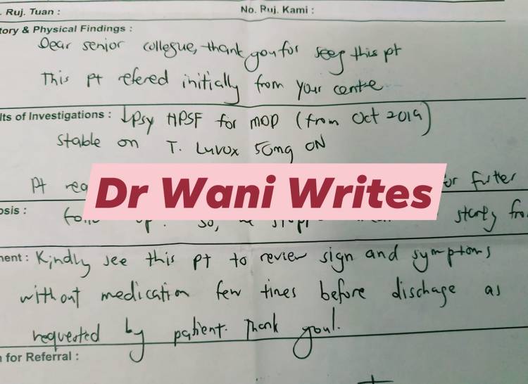 Dr Wani writes
